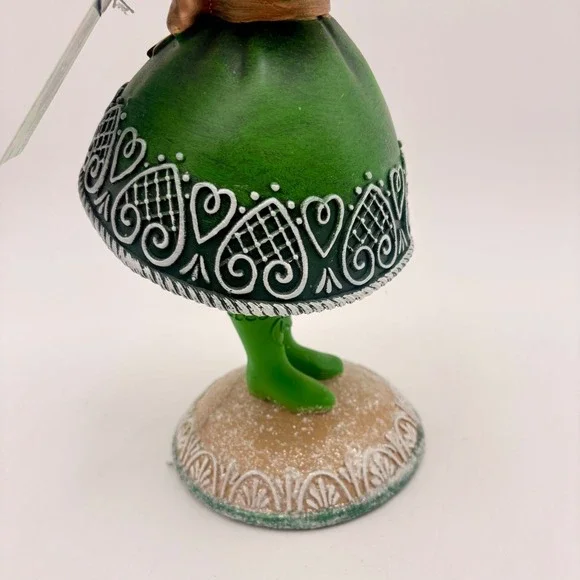 Lucky Lane Vintage Girl Holding Tiered Cake Figurine St Patrick's Irish Celtic - Picture 7 of 8